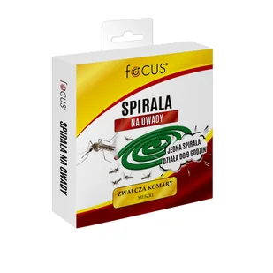 Spirala Focus zwalczająca komary i meszki 10 sztuk Agrosimex - Zwalczanie i odstraszanie szkodników - miniaturka - grafika 1
