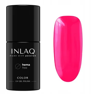 INLAQ Lakier Hybrydowy Tropical Pink 6ml HEMA Free - Lakiery hybrydowe - miniaturka - grafika 1