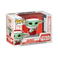 Figurki dla dzieci - Funko POP! Marvel, figurka kolekcjonerska, POP Star Wars: Mando HLDY- Grogu - miniaturka - grafika 1