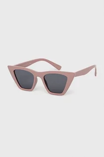 Okulary przeciwsłoneczne - Only okulary przeciwsłoneczne damskie kolor różowy - grafika 1