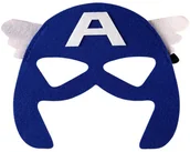 Dodatki do strojów karnawałowych - Maska Filcowa Kapitan Ameryka Superbohater Strój Przebranie Kostium Urodziny - miniaturka - grafika 1