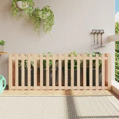 Donice - vidaXL Rabata ogrodowa z płotkiem, 200x50x70 cm, drewno sosnowe - miniaturka - grafika 1