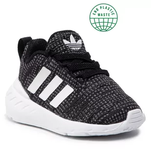 Adidas Buty Swift Run 22 El I GW8184 Cblack/Ftwwht/Grefiv - Buty sportowe damskie - miniaturka - grafika 1
