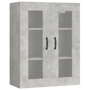 Lumarko Szafka wisząca, szarość betonu, 69,5x34x90 cm - Szafki do salonu Lumarko Szafka wisząca, szarość betonu, 69,5x34x90 cm - Szafki do salonu - miniaturka - grafika 3