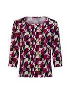 Koszule damskie - RABE Koszula damska Kobiety wiskoza niebieski|biały|wielokolorowy wzorzysty, 38 - miniaturka - grafika 1