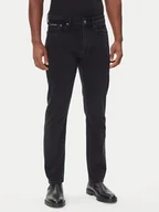 Spodnie męskie - Calvin Klein Jeansy LV04RD902G Czarny Slim Fit - miniaturka - grafika 1