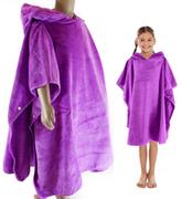 Ręczniki - Ręcznik - poncho z mikrofibry KIDS PONCHO 70x60cm fioletowe Aqua Speed - miniaturka - grafika 1