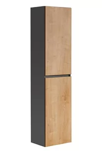 Comad Monako Grey Oak szafka 170 cm boczna wysoka wisząca Diamentowy Szary/Dąb Hamilton MONAKOGREYOAK800-FSC - Szafki łazienkowe - miniaturka - grafika 2