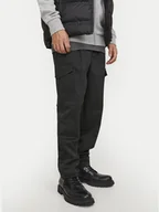 Spodnie męskie - Jack&Jones Spodnie materiałowe Bill 12247358 Czarny Tapered Fit - miniaturka - grafika 1