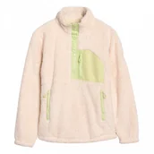 Bluzy damskie - Damska bluza polarowa sherpa Roxy Alabama - beżowa - ROXY - miniaturka - grafika 1