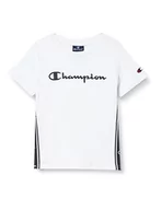Paski - Champion Chłopięcy Legacy American Tapeboczny pasek S/S T-shirt, biały, 11-12 lat - miniaturka - grafika 1