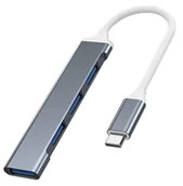 Huby USB - VAKOSS HUB USB-C TC-4125X 1XUSB 3.0 3XUSB 2.0 - miniaturka - grafika 1