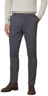 Spodnie męskie - Hackett London Spodnie męskie C Chino Kensington, Brązowy (asfalt), 32W / 32L - miniaturka - grafika 1