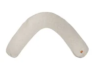 Poduszki do karmienia - Beaba Ergonomiczna poduszka rogal dla kobiet w ciąży i karmiących Big Flopsy ™ Linen natural - miniaturka - grafika 1