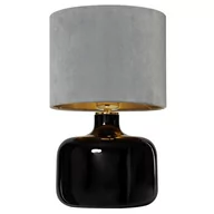 Lampy stojące - Kaspa Salonowa lampka nocna LORA 41064108 szara lampa z materiału - miniaturka - grafika 1