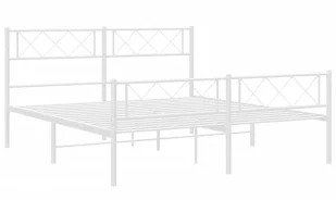 Białe industrialne metalowe łóżko 120x200 cm R5-R50 - Łóżka Białe industrialne metalowe łóżko 120x200 cm R5-R50 - Łóżka - miniaturka - grafika 1