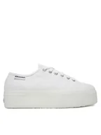 Trampki damskie - Superga Tenisówki 3790 Platform S3134MW Biały - miniaturka - grafika 1