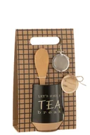 Łyżeczki - Filiżanka+Łyżeczka+Kulka Do Herbaty Ceramiczna Czarna - miniaturka - grafika 1