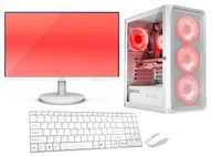 Zestawy komputerowe - Komputer Zestaw WHITE Gaming Core i5 12400F RTX 3050 32GB SSD 1TB WIFI W11 24" - miniaturka - grafika 1