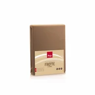 Prześcieradła - PRZEŚCIERADŁO FROTTE Z GUMKĄ 220x200CM BEŻ kod: 80A-PRZ-F220BE + Sprawdź na SuperWnetrze.pl - miniaturka - grafika 1