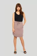 Spódnice - Wiskozowa spódnica z kieszeniami - Greenpoint - miniaturka - grafika 1