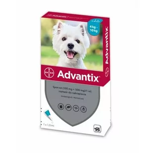 Bayer Advantix - dla psów 4-10kg (pipeta 1ml) - Artykuły przeciw pasożytom - miniaturka - grafika 1