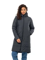 Kurtki damskie - Jack Wolfskin Płaszcz pikowany "Deutzer" w kolorze antracytowym - miniaturka - grafika 1