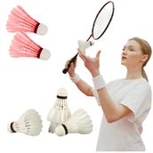 Badminton - Zestaw 4 lotek z piór do badmintona - miniaturka - grafika 1