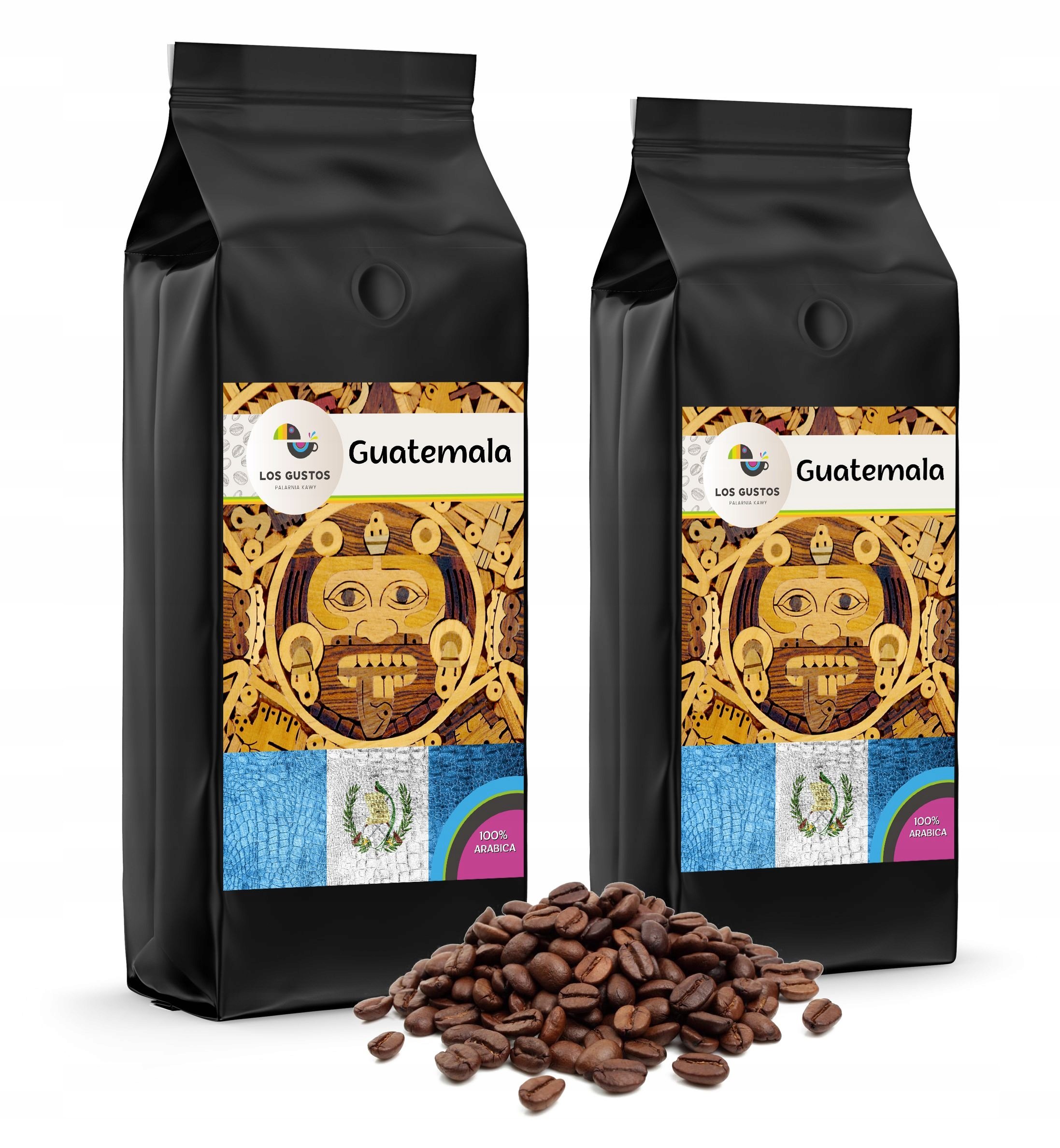 Kawa ziarnista Gwatemala Shb 2x1000g Los Gustos