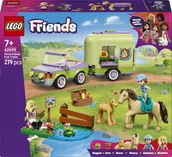 Klocki - LEGO Friends Przyczepa z koniem i źrebaczkiem 42695 - miniaturka - grafika 1
