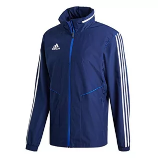 Kurtki męskie - adidas Męska kurtka sportowa Tiro19 Aw Jkt niebieski ciemnoniebieski/biały L - grafika 1