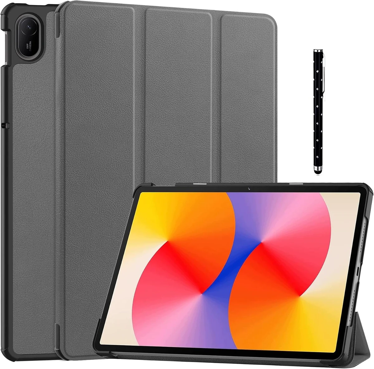 ETUI POKROWIEC TABLET 11 CALI OCHRONA REGULOWANY STOJAK SZARY WZORY