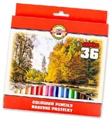 Przybory szkolne - Koh-I-Noor Kredki Omega 3385 Jumbo 36 kolorów - miniaturka - grafika 1