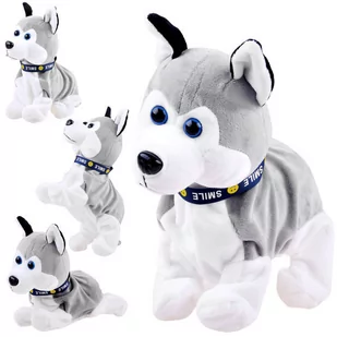 Interaktywny piesek Husky reaguje na dotyk ZA1333 - Maskotki i pluszaki - miniaturka - grafika 1