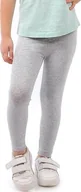 Legginsy - Legginsy dziecięce długie bawełniane klasyczne Szare 134 - miniaturka - grafika 1