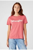 Koszulki i topy damskie - Damska koszulka t-shirt Wrangler REGULAR TEE L - miniaturka - grafika 1