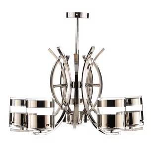 Alfa Lampa wisząca zwis żyrandol Indira 5x40W E14 chrom 23115 - Lampy sufitowe - miniaturka - grafika 7