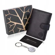 Portfele - Skórzany Portfel Męski Skóra Karty Rfid Betlewski - miniaturka - grafika 1