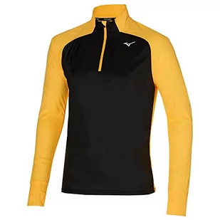 Mizuno Męskie hybrydowe LS HZ bieganie, wyścigi żółty/czarny, XXL - Koszulki męskie - miniaturka - grafika 1