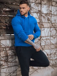 Dres męski niebiesko-czarny Dstreet AX0746-XL - Dresy męskie - miniaturka - grafika 1