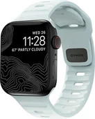 Akcesoria do smartwatchy - Nomad Pasek Sport Strap Apple Watch 42/41/40/38 mm, biały, świecący w ciemności na niebiesko - miniaturka - grafika 1