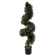 Sztuczne drzewka - Leaf Chronione sztuczne drzewo topiary, 120 cm spirala buksowa UV - miniaturka - grafika 1