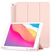 Etui do tabletów - D-Pro Smart Cover V2 etui do Apple Pencil / iPad Air 1/2 9.7 2017/2018 5/6 gen. (Pink) - miniaturka - grafika 1