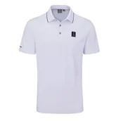 Golf - Męska koszulka golfowa Ping Mr. PING II Polo white - miniaturka - grafika 1
