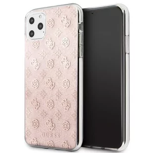 Guess 4G Peony Solid Glitter - Etui iPhone 11 Pro Max różowy - Etui i futerały do telefonów - miniaturka - grafika 2