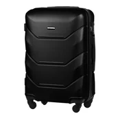 Walizki - Walizka Średnia Twarda z ABS-u Czarna - miniaturka - grafika 1