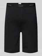 Spodnie sportowe męskie - Szorty z dzianiny dresowej z detalami z logo - miniaturka - grafika 1