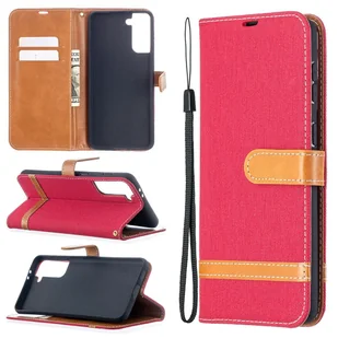 Pokrowiec König Design kompatybilny z Samsung Galaxy S21 Plus z syntetycznej skóry - etui na telefon w kolorze czerwonym - Etui i futerały do telefonów - miniaturka - grafika 1