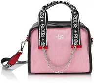 Torebki damskie - speedlight Damska torba z uszami Shopper, czarny, czerwony, jeden rozmiar - miniaturka - grafika 1