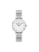 Zegarki męskie - Daniel Wellington Zegarek Petite Roman Numerals 5-Link DW00100685 Srebrny - miniaturka - grafika 1